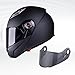 JQF Gear Strobe Helmet Shield Visor Repalcement Motorcycle Helmets Visor Accessories for FF370/FF325/FF394/FF386 (Black)