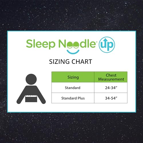 Sleep Noodle UP Positional Sleep Aid | Natural Anti-Snore Belt Teaches Sleeping on Side | Worn in Vertical or Horizontal Alignment (Standard)