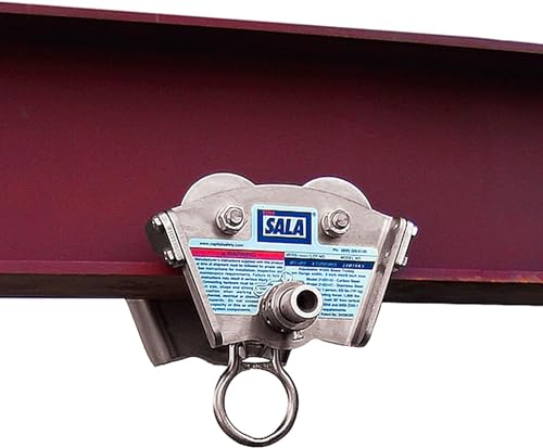 Image of 3M DBI-SALA 2103147 Anchorage Connector,Trolley, Stainless Steel, Fits 3 In To 8 In Wide I-Beams, Up To 11 /16 inch Thick, Gold