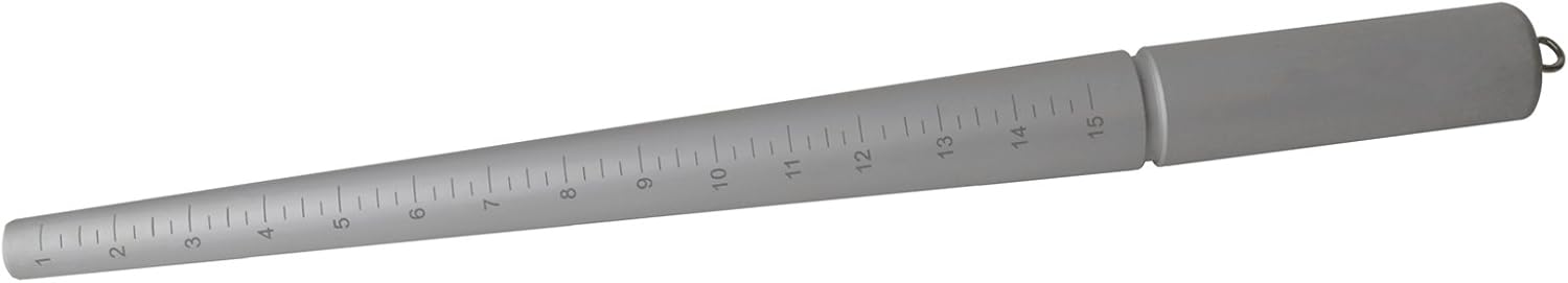 12 Aluminum Ring Stick w/U.S. Standard Sizes 1-15 Jewelry Making Measuring Ring Sizer Metal Forming Tool