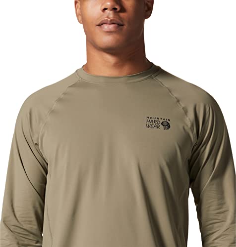 Mountain Hardwear Men's Standard Crater Lake Long Sleeve Crew, Stone Green, Large #TOP3