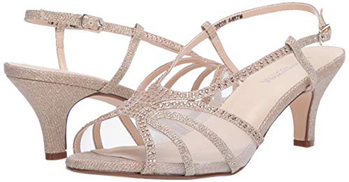 Touch Ups Women's Clara Heeled Sandal, Champagne, 12 Wide #TOP6