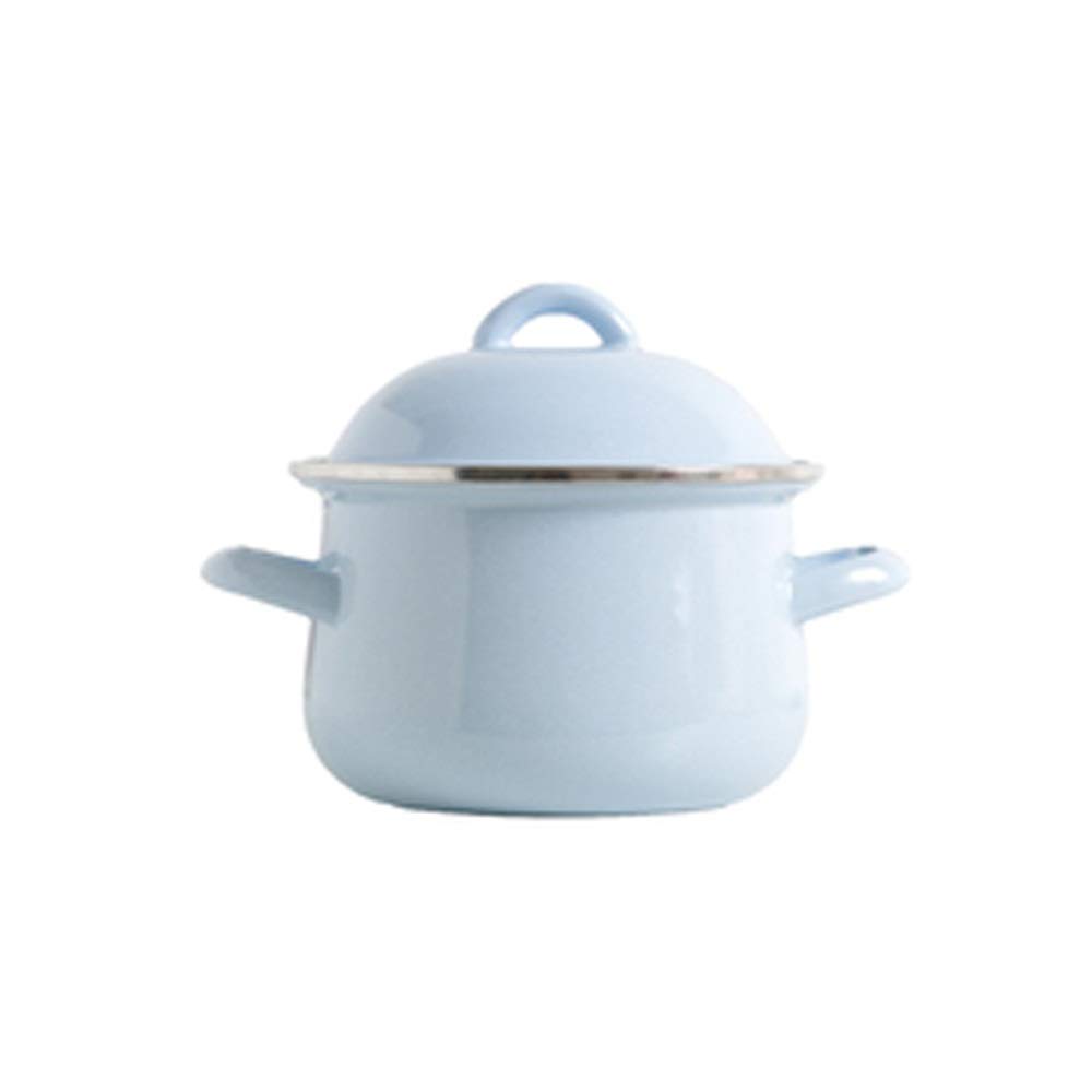 Pentola Smaltata da 1,5 Litri, Pentola per Latte con Coperchio, Pentola per Integratori Alimentari per Bambini, Pentola per Noodle, Pentola A Induzione (Colore : D) (D)
