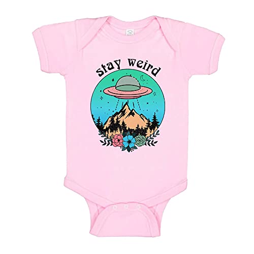 Stay Weird Alien UFO Baby Infant Bodysuit