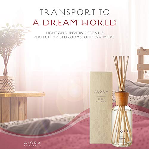 Alora Ambiance Uno 8 Oz Reed Diffuser | Long-Lasting Sweet & Natural Fragrance | Beautifully Designed For Any Space #TOP2