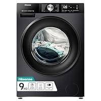 Hisense 3S WiFi Series WF3S9043BB3 9 KG Front Load Washing Machine Durable Inverter, Steam Wash, Quick Wash, 19 Programmes 1400 RPM - Black Energy Rating A
