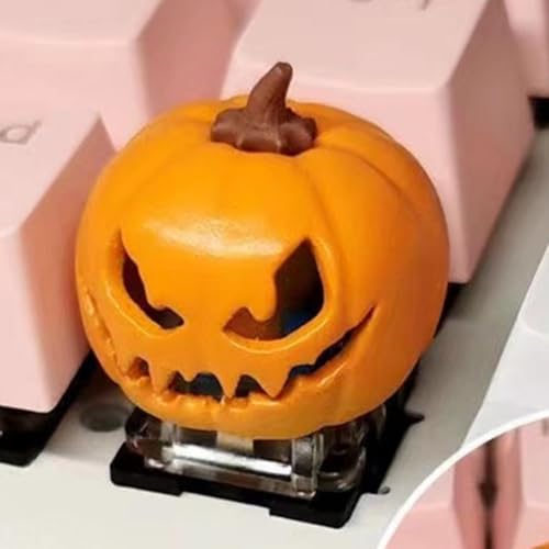 Teclas de Halloween, teclado de jogo | Mecânica fofa personalizada novidade de desenho animado de su