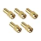 Laroal 5 Stück SMA-Stecker, HF-Abschlusslast 50 Ohm, koaxialer HF-Stecker, SMA-Stecker, Kopfimpedanz 50 Ohm, Frequenzbereich 0 bis 6 GHz, für Antennen, GPS-Systeme