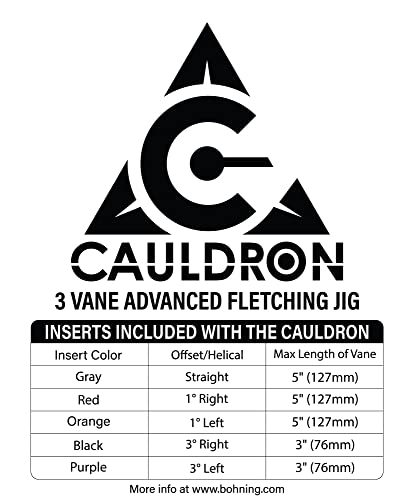 Bohning Complete Cauldron Fletching Jig Black #TOP2