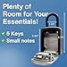 Key Lock Box for Outside - Realtor Lockbox for House Keys Outdoor - Combination Key Hiders to Hide a Key Safe Storage