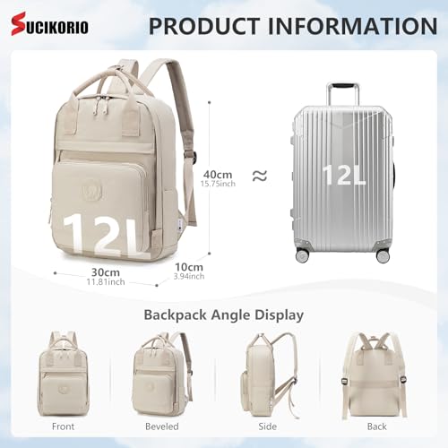 SUCIKORIO 40x30x10cm Plecak Podróżny Lufthansa Bagaż Ręczny Do Samolotu, Wodoodporny Oxford Mały Bagaż Ręczny Plecak Podróżny Z Przegrodą Na Laptop 14 Cali Plecak Dzienny Plecaks Szkolny