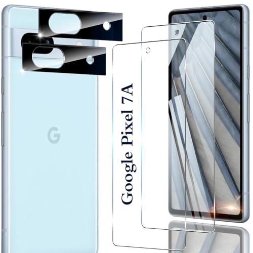 対応 Google Pixel 7A ガラスフィルム 2+2 枚セット 指紋認証対応 用 Pixel 7 A 保護フィルム 日本製 旭硝子 9H硬度 全面保護 ラウンドエッジ加工 用 ピクセル7A 保護フィルム ケース 耐衝撃 高透過率 撥水撥油 指紋防止