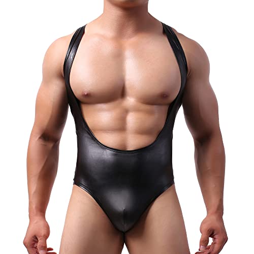 YYKSYDPT Hommes Body String Débardeur de Lutte Sexy sous-vêtements Courts de Justaucorps (as4, Alpha, jaspo_m, 2X_l, XXL) Cover