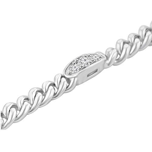 Madina Jewelry 0.76 Ct Ladies Cuban Link Round Cut Diamond Bracelet (G Color Si-1 Clarity) In 14Kt Gold #TOP1