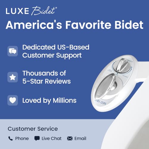 LUXE Bidet NEO 180 - Non-Electric Bidet Attachment for Toilet Seat, White by LUXE Bidet - Used condition - Image 8
