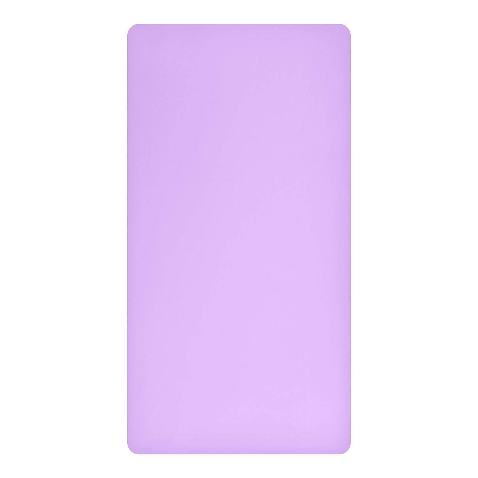 JiangGgen Light Lavender Baby Crib Sheet Soft Breathable Playard Sheet-S