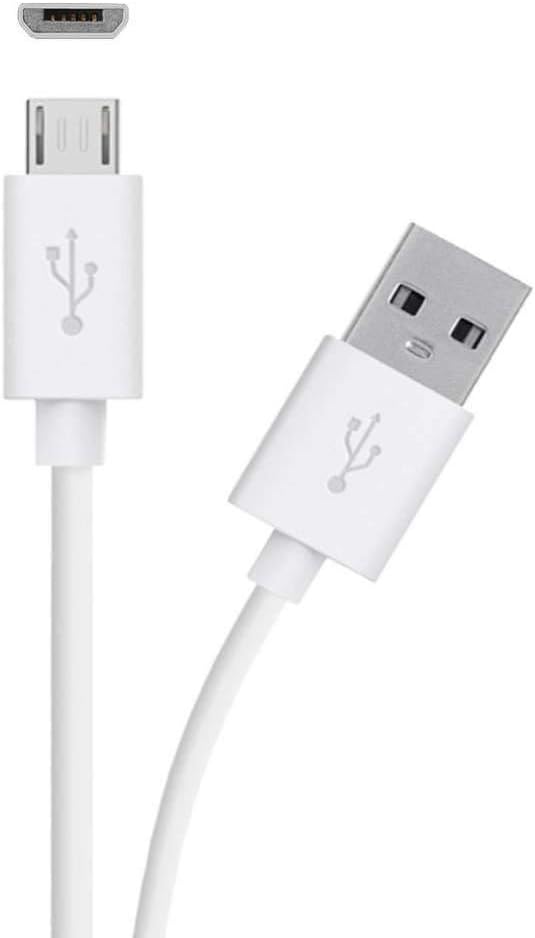 Replacement Long (10-Ft) Micro USB Charge Cable Wire for Xbox One and PlayStation PS4 Controller (White)