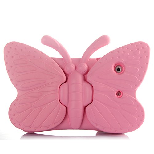 Ipad 5/6/Air/Air 2 Case,Er Chen Kids Light Weight Cute Butterfly Design Shock Proof Eva Foam Series Case Compatible For Ipad 5/6/Air/Air 2(Pink) #TOP1