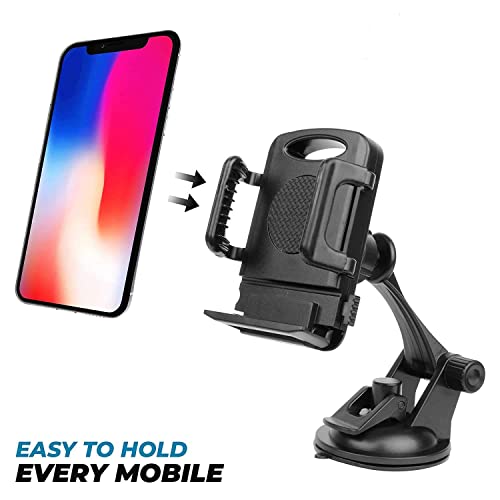 Image of Car Mobile Holder for Car Windshield /Dashboard | Portable Sized | Lightweight |Car Mobile Stand for All Smartphone (Crocodile Holder)