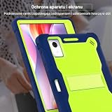 Vakarey Etui ochronne do Lenovo Idea Tab 11 Kids Bumper z uchwytem na długopis niebieski + zielony
