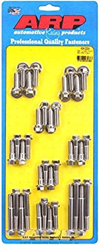 Pernos de acero inoxidable Chevy bloque pequeño Arp 434 tornillos motor 6 cantos