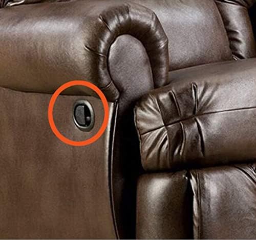 AUXPhome Universal Oval Recliner Sofa/Chair Release Lever Pull Handle Replacement Partsfor All Manufacturer Brands Fit 6mm and Below 6mm Barrel CablesHard Plastic - Black - 2 pack