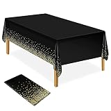 ❤Este paquete de suministros para fiestas está diseñado con un fondo negro y un patrón de lunares dorados.Agrega un toque elegante y moderno a cualquier fiesta. La elección perfecta para una fiesta temática en negro y dorado.