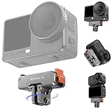 REYGEAK Supporto magnetico in alluminio girevole a 360° per DJI Action 6/Nano/Action 5/4/3, alluminio CNC intagliato supporto magnetico con …