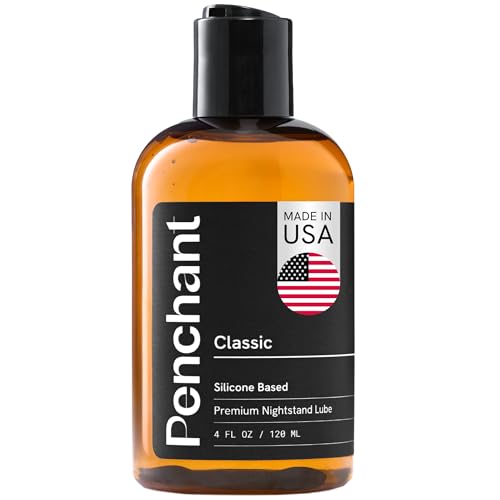 Penchant Classic Silicone Lube – Long Lasting Waterproof Personal Lubricant for Couples - Latex-Safe Unscented Sex Lube for Lubrication - Updated Pump Bottle - Made in USA (4 fl oz)