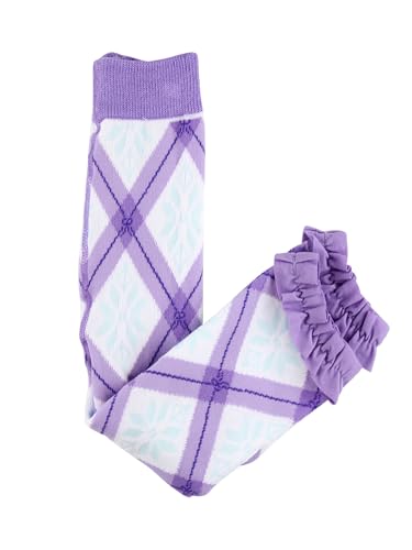 Image of RuffleButts Baby Girls Patterned Footless Ruffled Tights - Ruffle Tights | For Female Infants And Toddlers, Everyday Wear, Special Occasion Outfits, Layering Essential