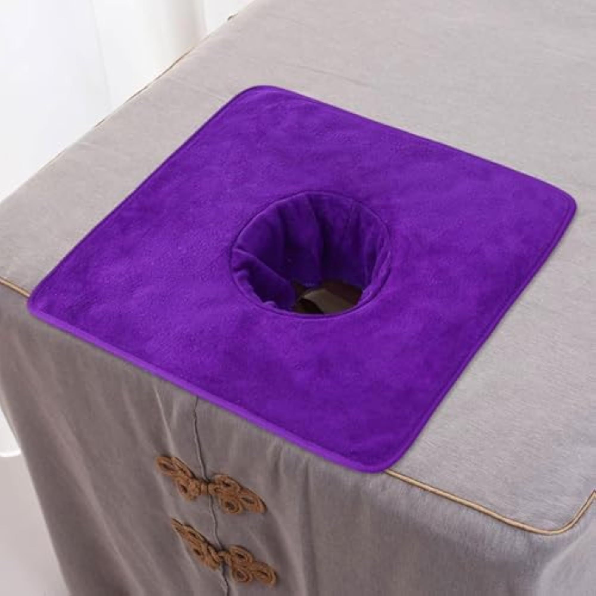 Massage Table Towel with Face Hole, 35x35cm
