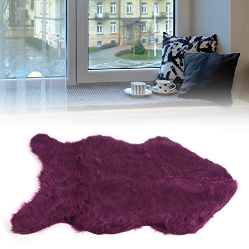 Tapetes de Área de Pele de Carneiro Falsa, Tapete Lavável e Anti Bolinhas de 15, 8 X 23, 6 Pol., par