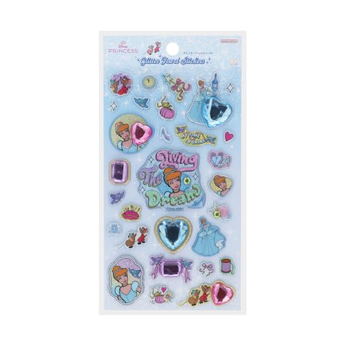 サンスター文具(Sun-Star Stationery) ディズニープリンセス ディズニー グッズ シール グリッター ジュエル シンデレラ S8819211
