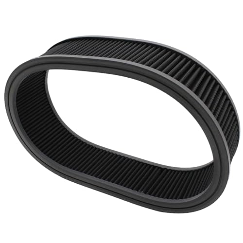 YUCHENSHLP 14\" X 4\" Air Filter Element Air Cleaner High Flow Replacement Washable and Reusable Round Cotton Fiber - Fits for Buick Chevrolet GMC Mopar Oldsmobile Pontiac-Black