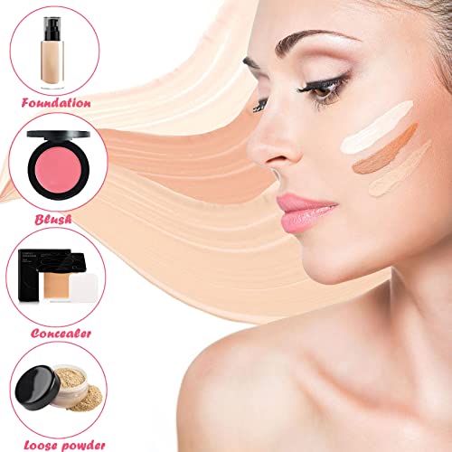 Setupa 10 Pcs Powder Puff, Triangle Soft Makeup Powder Puff, Face Makeup Sponge Puff Velour Makeup Puff Pure Cotton Powder Puff For Loose Mineral Powder Cosmetic Body Contouring Tools (Black) (Black) #TOP7