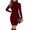 Descubre la mejor manicura y pedicura de LugoPulsa aqui 👈🏼 y pide cita Aottori-Vestido-de-Punto-Mujer-Vestido-Invierno-Cuello-Alto-Vestido-Jersey-Mujers-Manga-Larga-Elegante-Mini-Knitted-Jerseys-Vestido-Fiesta-Casual-para-Otono-Invierno-Rojo-Vino-XL