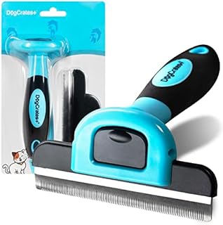 Dog Brush - Professional Deshedding Grooming Tool for Small, Medium & Large Dogs, Cats with Short or Long Hair in Blue