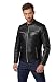Produktbild RICANO Cooper  Herren Biker Lederjacke (Slim Fit) - echtes Lamm Leder (S, Schwarz)