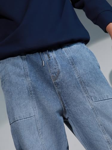 Image of Hubberholme Men's Loose Fit Cargo Jogger Jeans