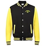 Jamaïcain Supportershop Jamaica Veste College Bicolore Mixte Adulte, Noir, FR : S (Taille Fabricant : S)