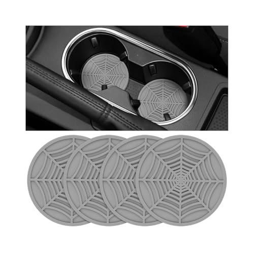 Juego 4 posavasos para portavasos de coche gris