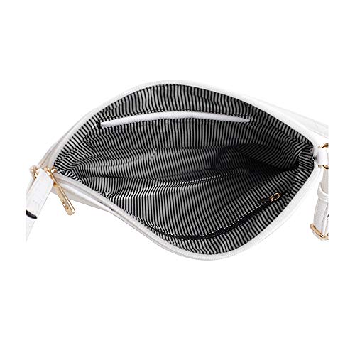 Image of SG SUGU Lightweight Medium Crossbody Bag Shoulder Bag with Tassel and Zipper Pocket