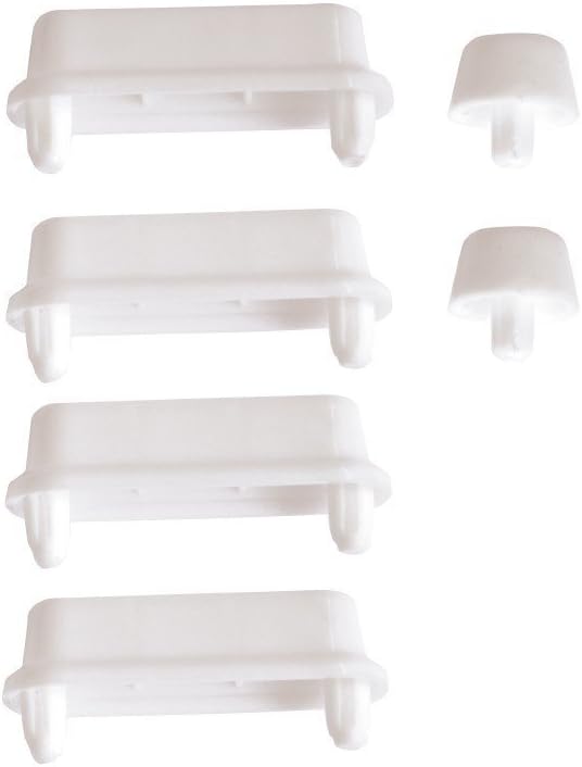 12-tlg WC Dämpfer Set - Toilettensitz Puffer Und Stoßdämpfer In Weiß