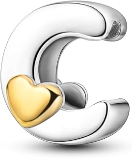 925 Sterling Silver Letter Charms A-Z for Bracelet Necklace Alphabet Bead