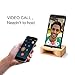 Yome Cell Phone Stand with Sound Amplifier, Phone Stand Holder Bamboo Wood Phone Dock, Natural Wooden Stands for iOS and Android Smartphones Within 5.5 Inches?