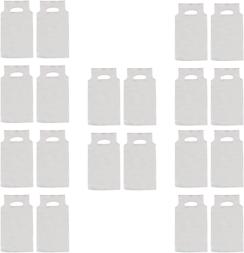 100pcs Handle Drinking Poly Bags - 26cm/10.2" Single Cup Clear Plastic Packaging Carriers - Take Out for Beverage Coffee Juice Milk Tea Stores