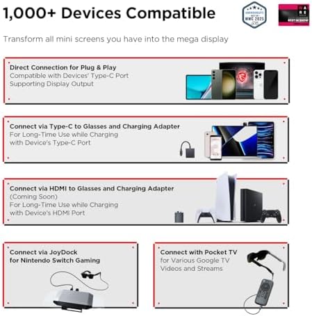 RayNeo Air 3s AR/XR Glasses - 201" 120Hz FHD HueView Display for Movie&Game — 사진 2