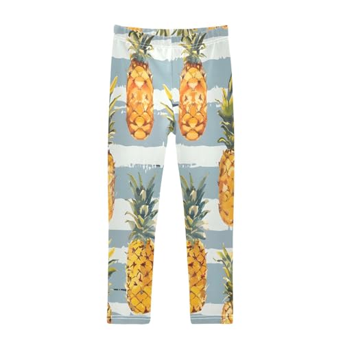 Bolaz Toddler Girls Leggings Printed Yoga Pants Leggings Fresh Fruits Design Pineapple for Kids