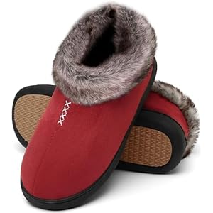 Mishansha Zapatillas Casa Mujer Invierno Calientes Forro Pantuflas Espuma con Memoria Gr.36-43