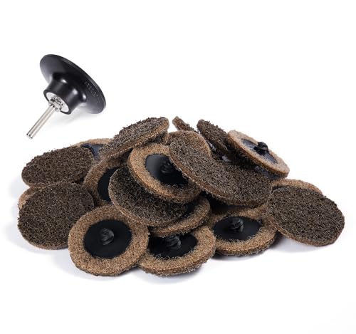 S SATC 25PCS Quick Change Disc, 2 Inch Sanding Discs Surface Conditioning Disc for Die Grinder Surface Prep Strip Grind Polish Burr Finish Rust Paint Removal (Coarse) by S SATC - Used condition - US$16.41